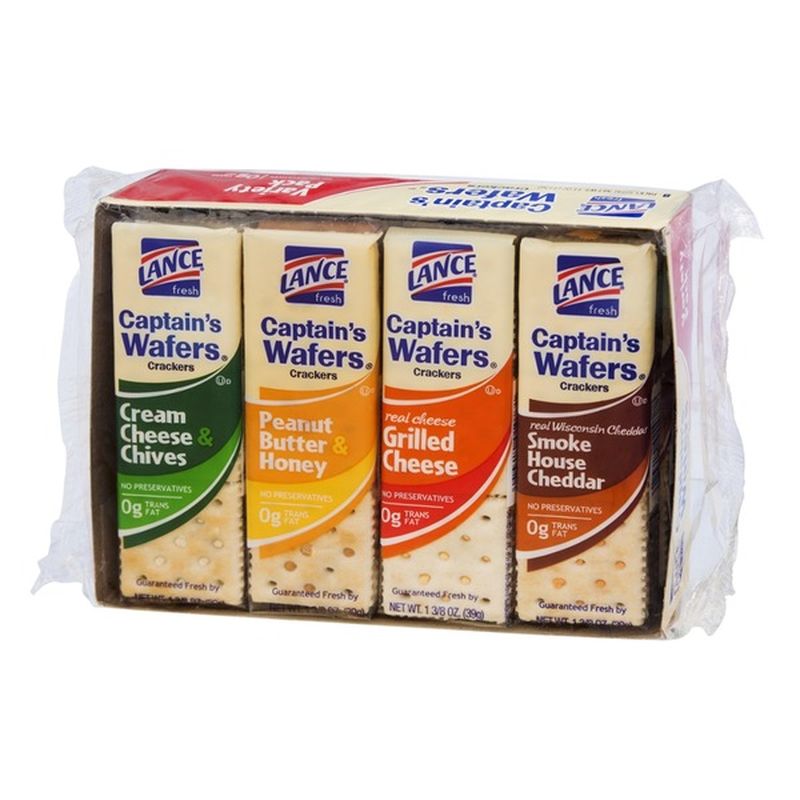 Lance Fresh Cream Cheese & Chives, Peanut Butter & Honey, Grilled