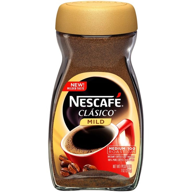 Nescafe Clasico Mild Medium Roast Instant Coffee (7 oz