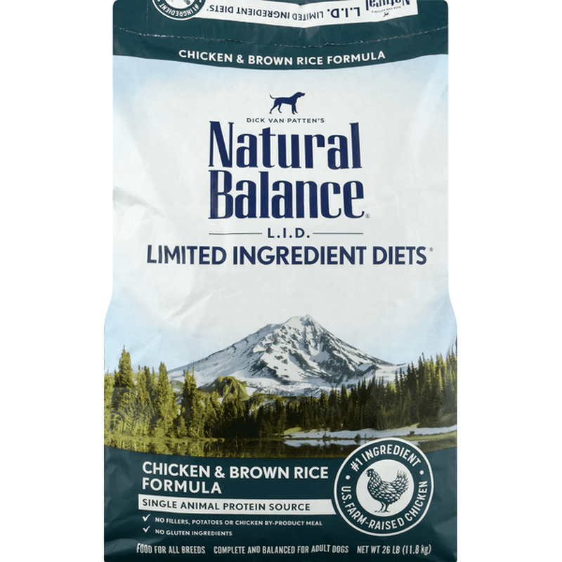 Natural Balance Dog Food, Chicken & Brown Rice Formula (26 lb) Instacart