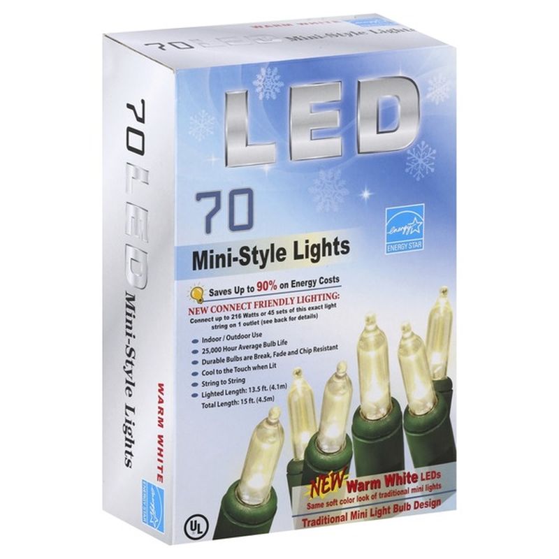 Everstar 70-Count Warm White Mini LED Lights