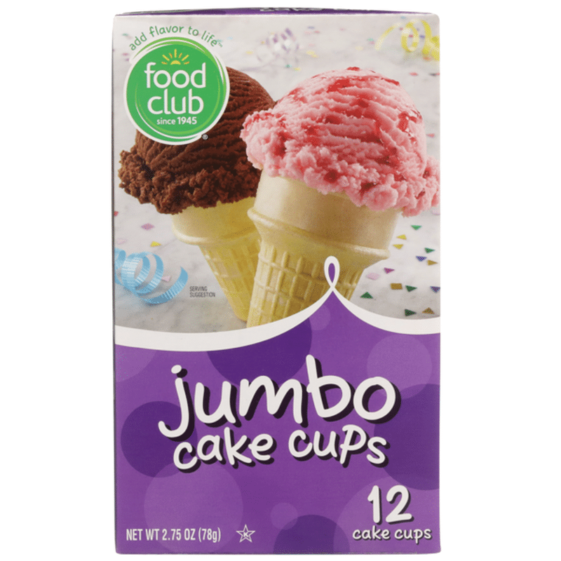 Food Club Cake Cups, Jumbo (12 each) Instacart