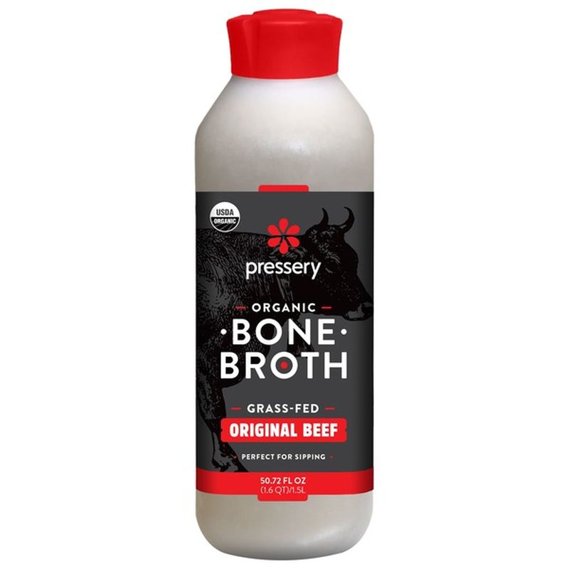 Pressery Organic Beef Bone Broth 50 Oz Instacart