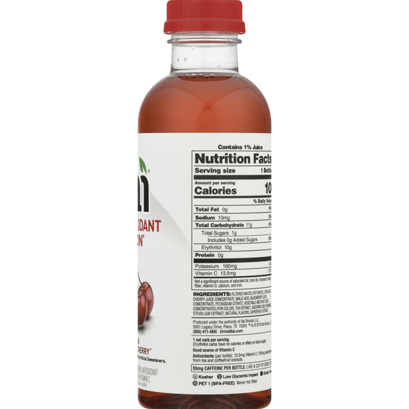 Bai Zambia Bing Cherry Antioxidant Infusion (18 fl oz) Instacart