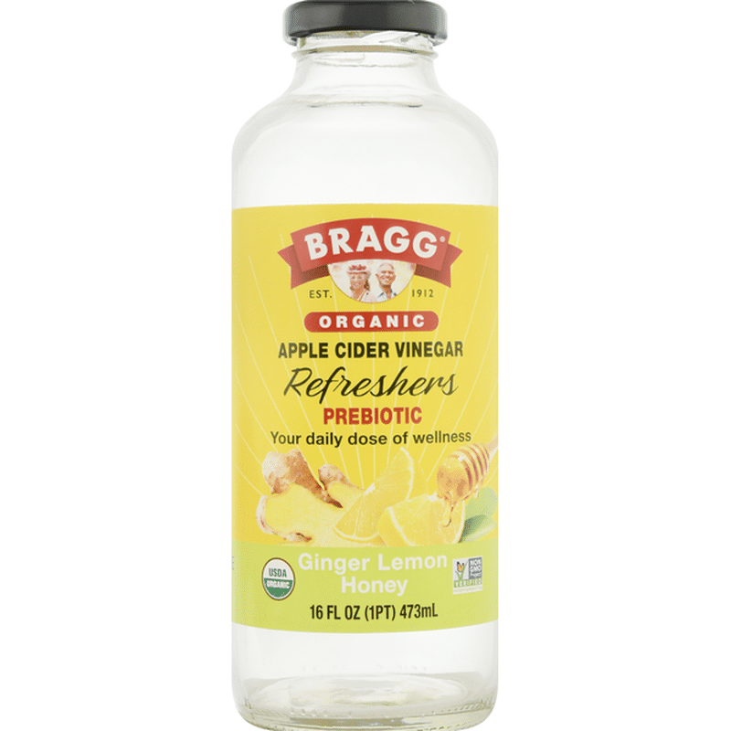 Bragg Apple Cider Vinegar, Organic, Ginger Lemon Honey (16 oz) from