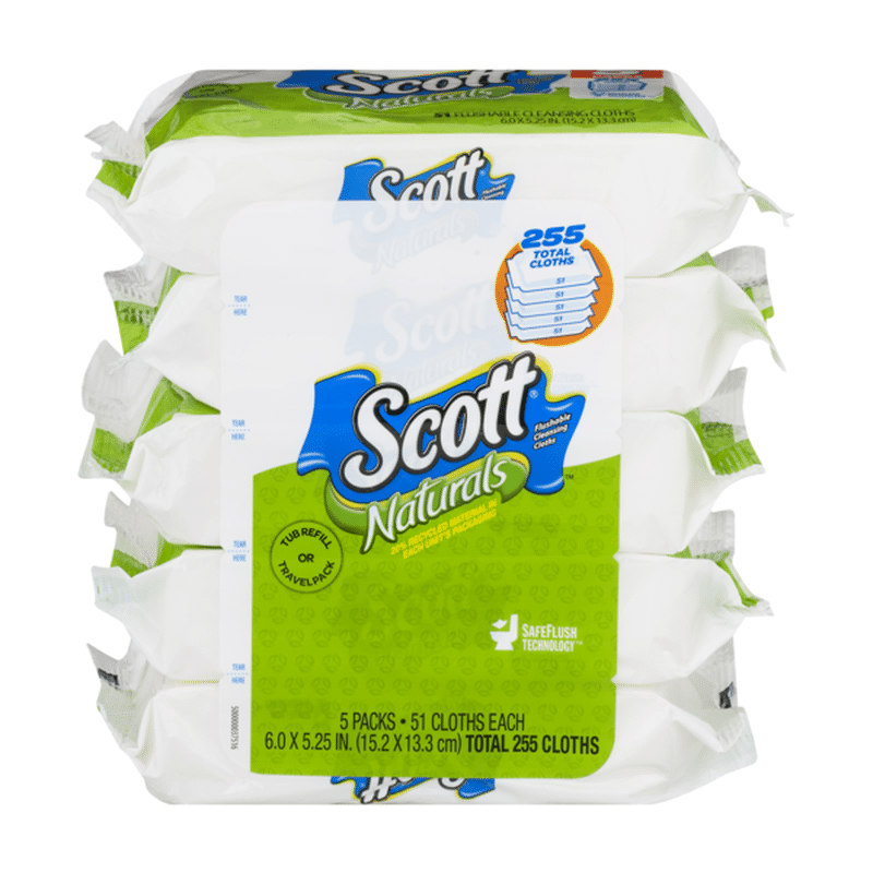 Scott Flushable Wipes (5 each) Instacart