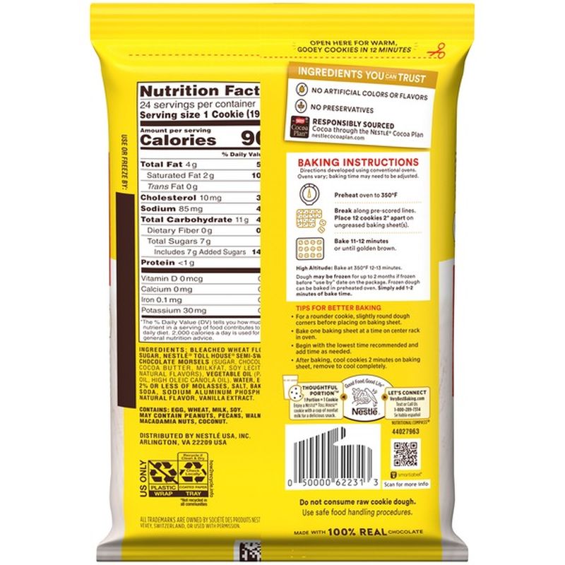 Toll House Nestle Chocolate Chip Cookie Dough