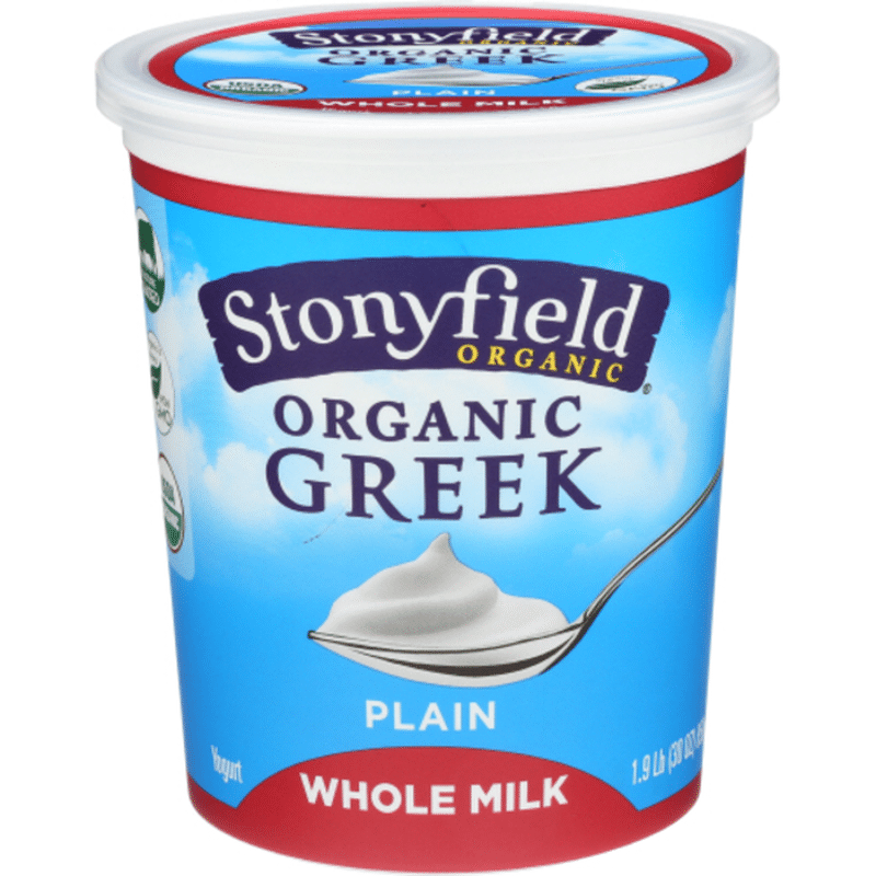 Stonyfield® Organic Organic Greek Plain Whole Milk Yogurt (30 oz) from ...