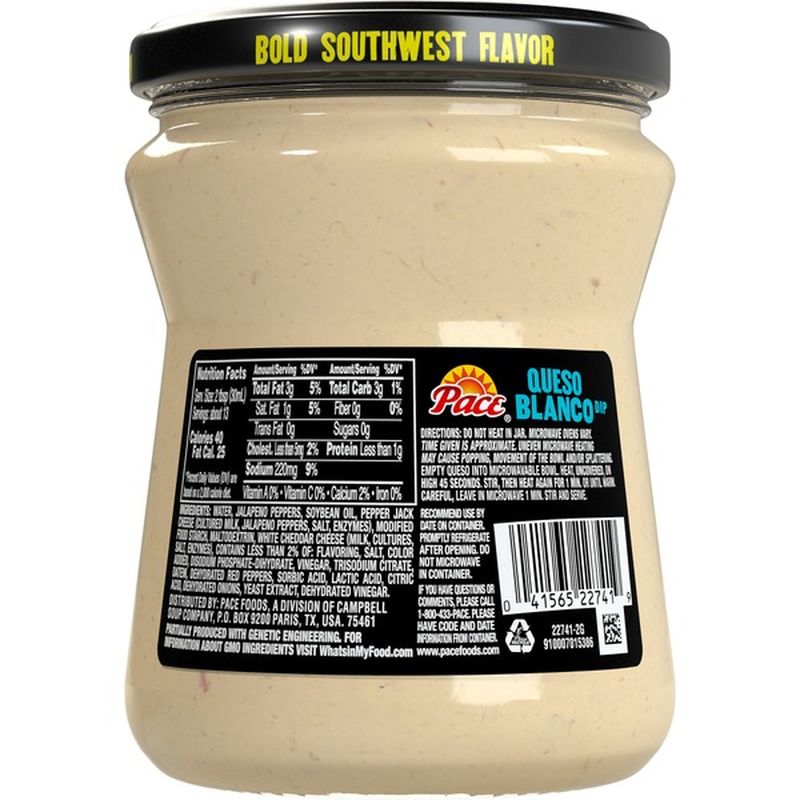 Pace® Cheese Dip, Queso Blanco (15 oz) Instacart