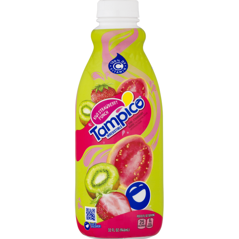 Tampico Fruit Punch From Concentrate Kiwi Strawberry Guava 32 Oz Instacart