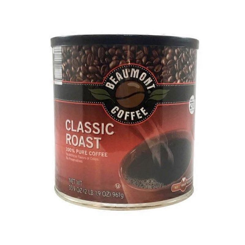 Beaumont Classic Roast Ground Coffee (33.9 oz) Instacart