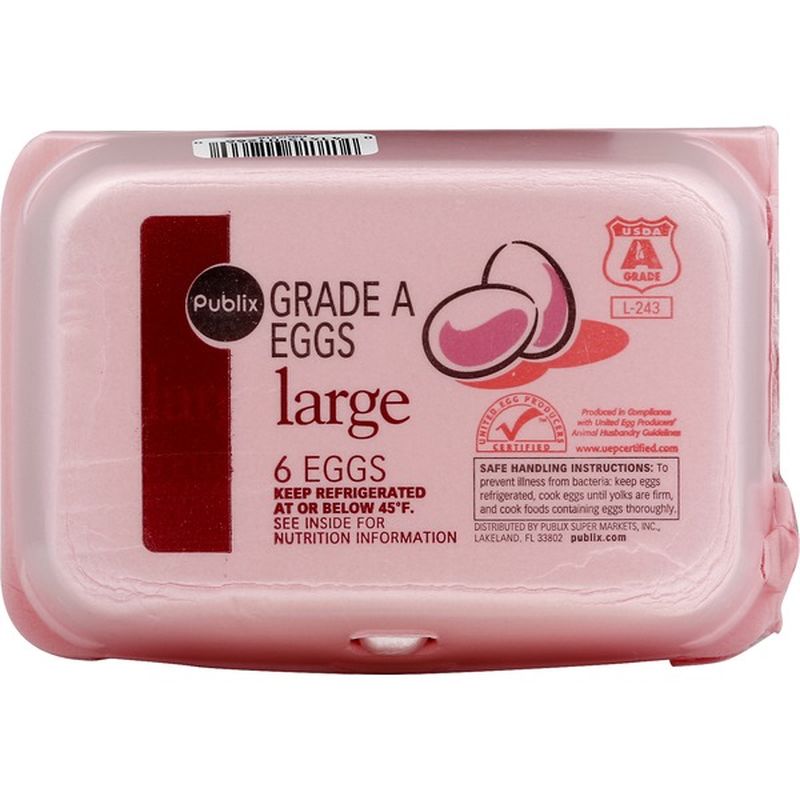 Publix Eggs, Large (6 ct) Instacart