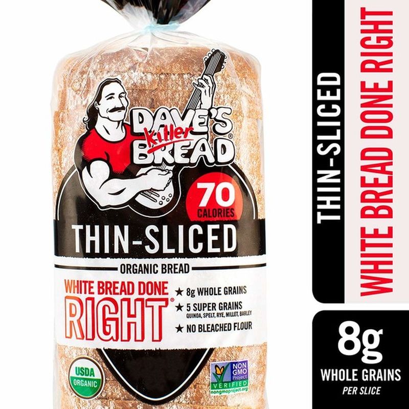 Dave's Killer Bread White Bread Done Right Thin Sliced Organic Bread (1