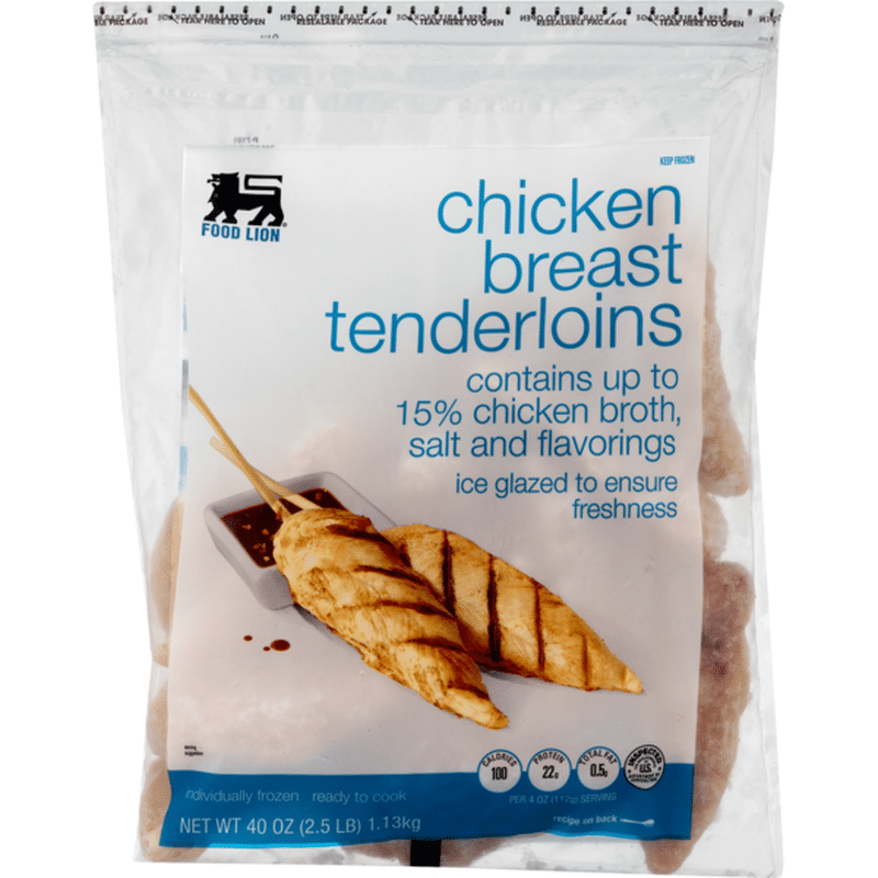 Food Lion Chicken, Breast, Tenderloins, Bag (40 oz) from Food Lion
