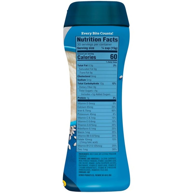 gerber rice cereal 16 oz