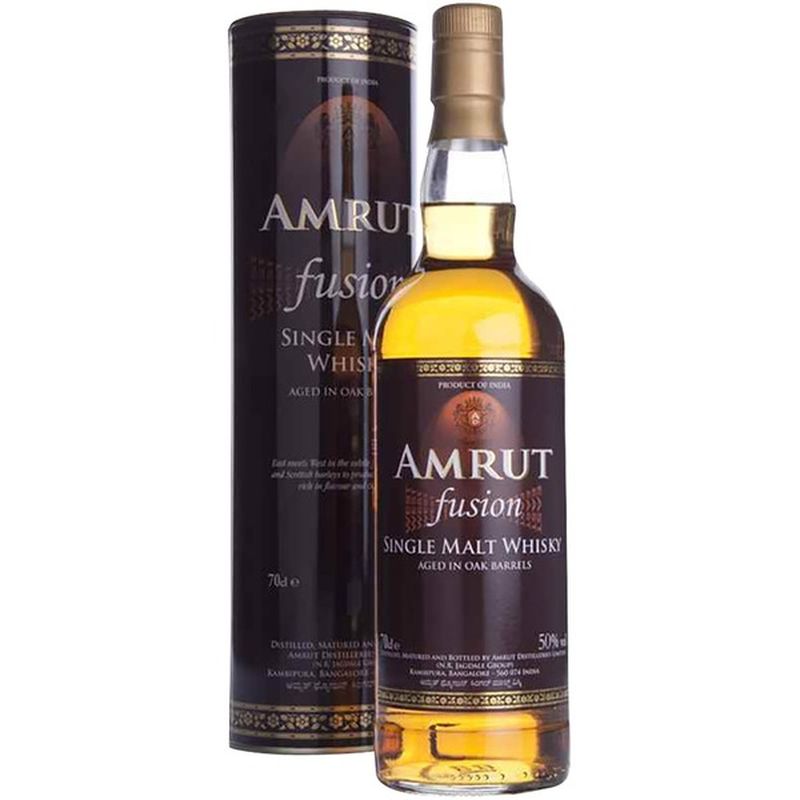 Amrut Fusion Single Malt Whisky Bottle (750 ml) Instacart