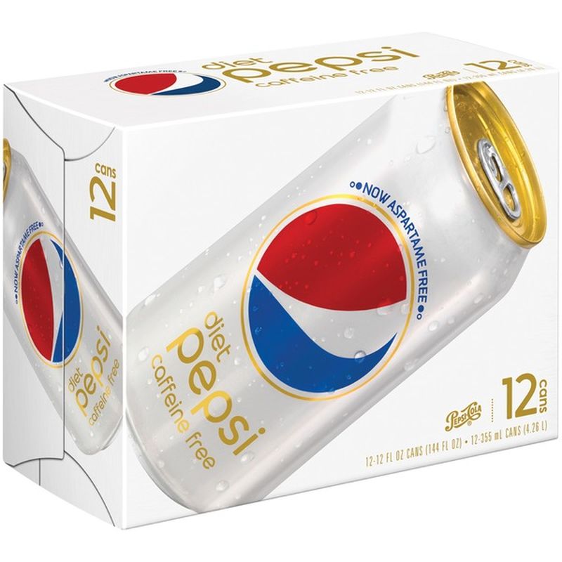Diet Pepsi Caffeine Free 12 Fl Oz Instacart