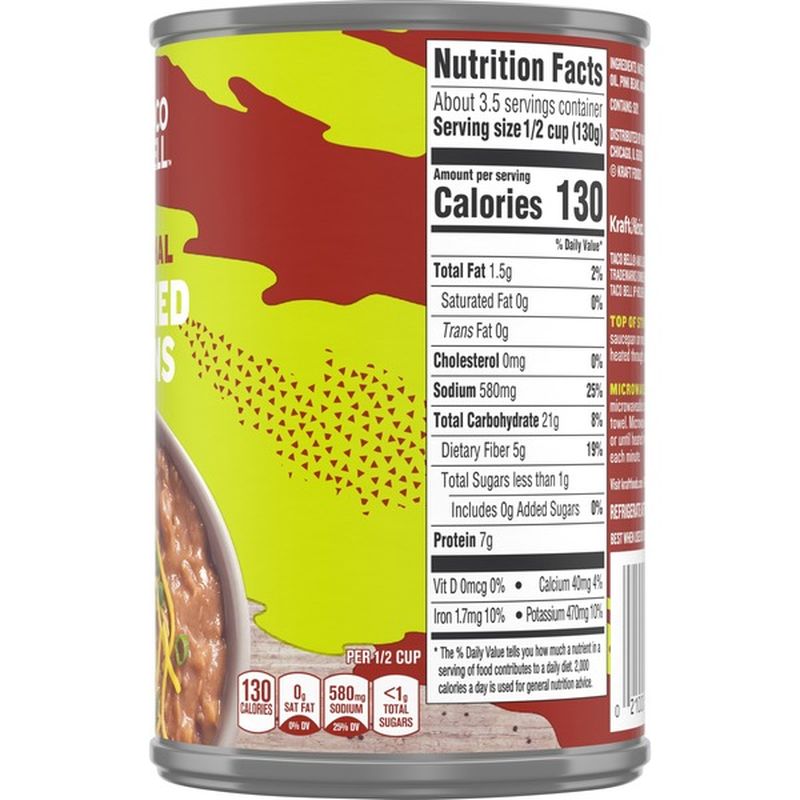 Taco Bell Original Refried Beans (16 oz) Instacart