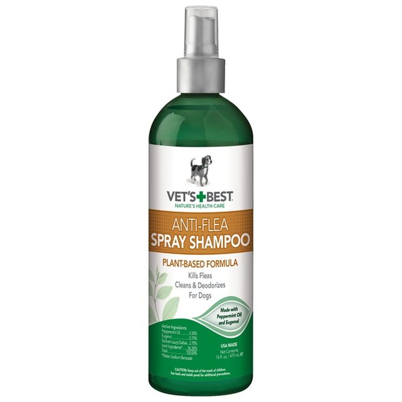 Vet's Best Natural Formula AntiFlea Easy Spray Flea Shampoo Peppermint