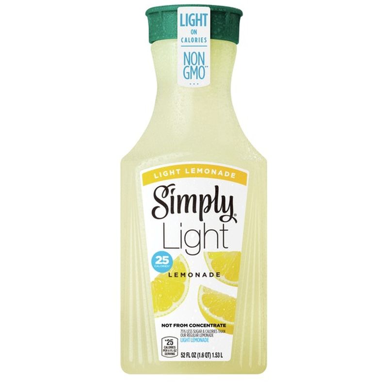 Simply Light Lemonade, NonGmo (52 oz) Instacart