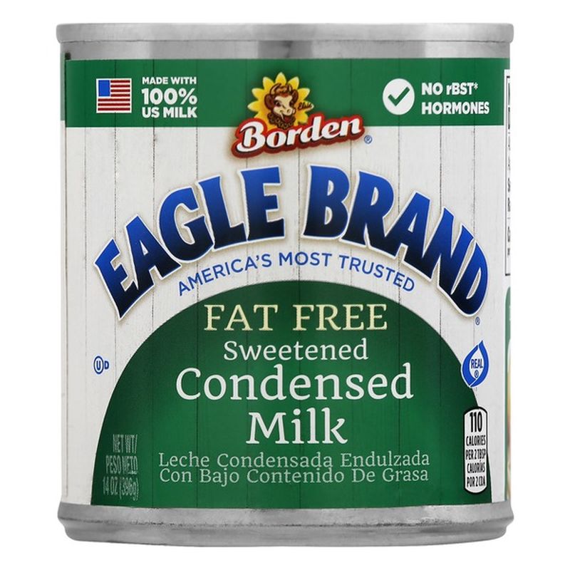 Eagle Brand Condensed Milk, Sweetened, Fat Free, Can (14 oz) from