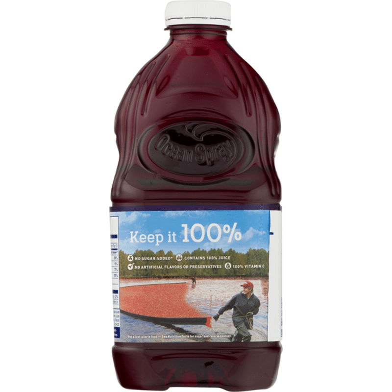 Ocean Spray 100 Juice Cranberry Blackberry Juice Drink No Sugar Added