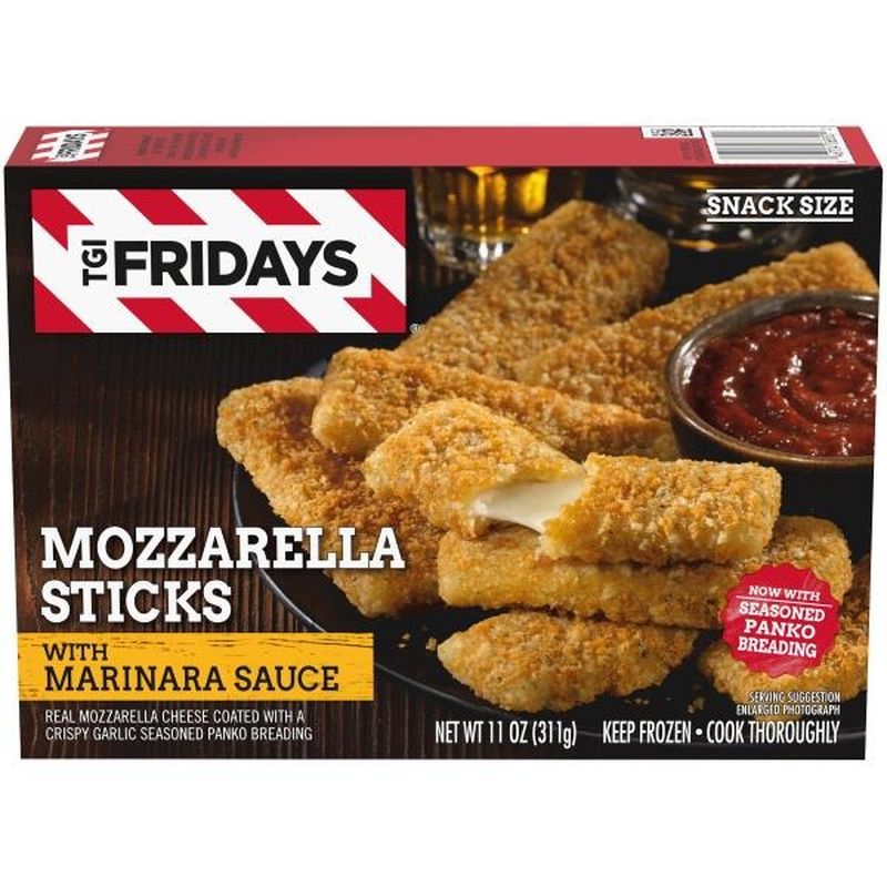 Tgif Mozzarella Sticks with Marinara Sauce (11 oz) - Instacart