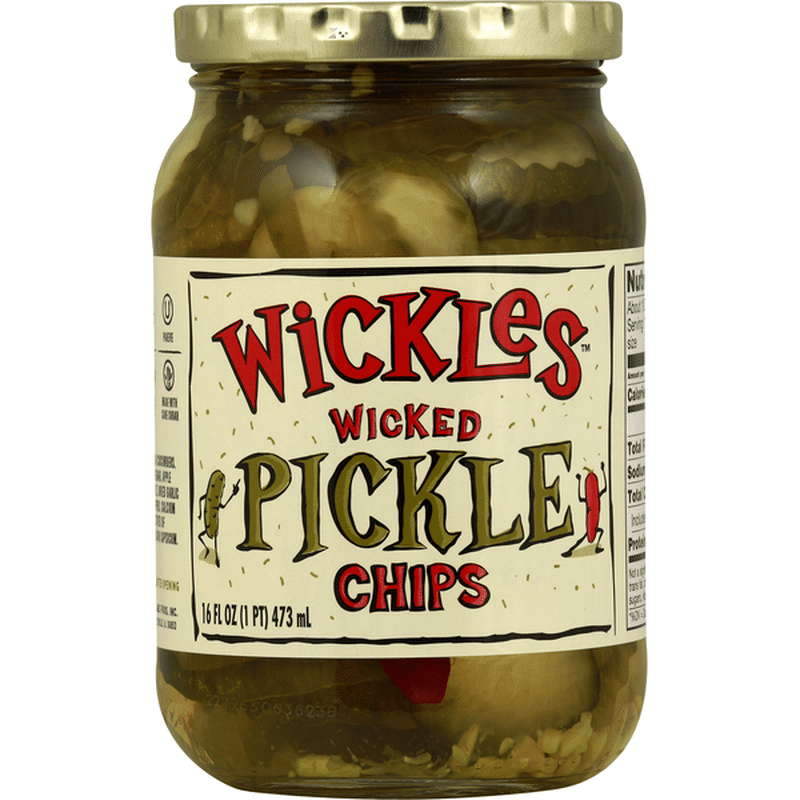 Wickles Pickle Chips, Wicked (16 oz) Instacart