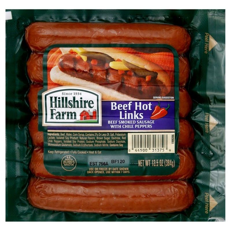 Hillshire Farm Hot Links Beef 13 5 Oz Instacart