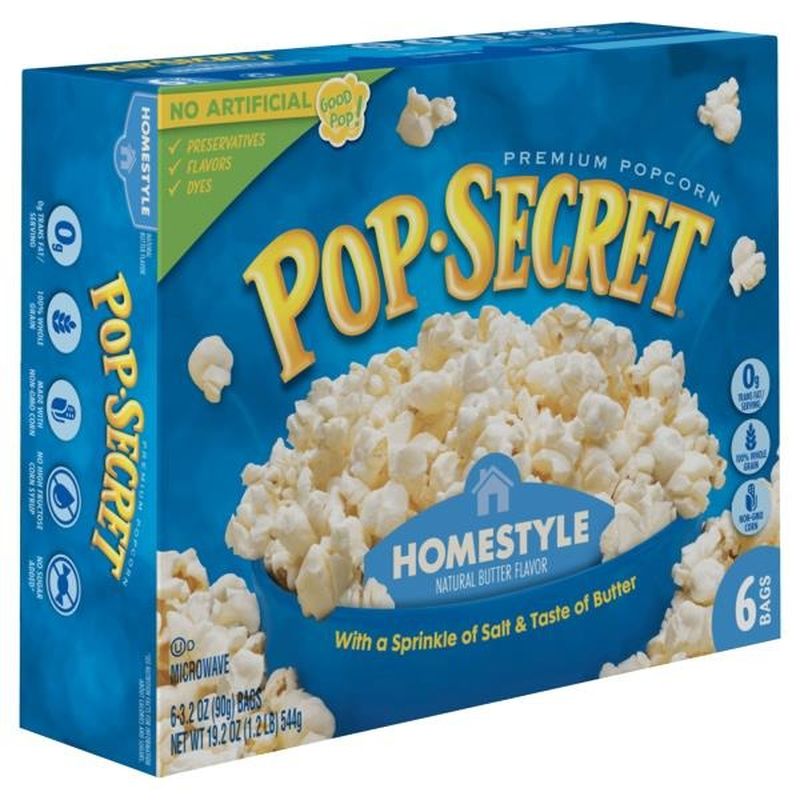 Pop Secret Microwave Popcorn, Homestyle (19.2 oz) from Publix Instacart