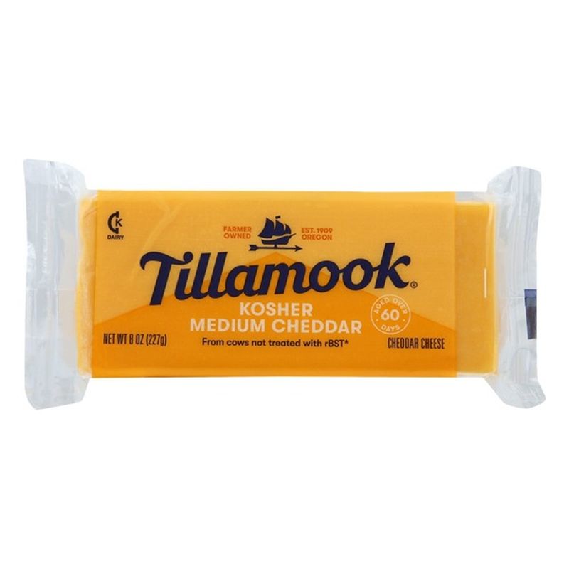 Tillamook Cheese Kosher Medium Cheddar 8 Oz Instacart