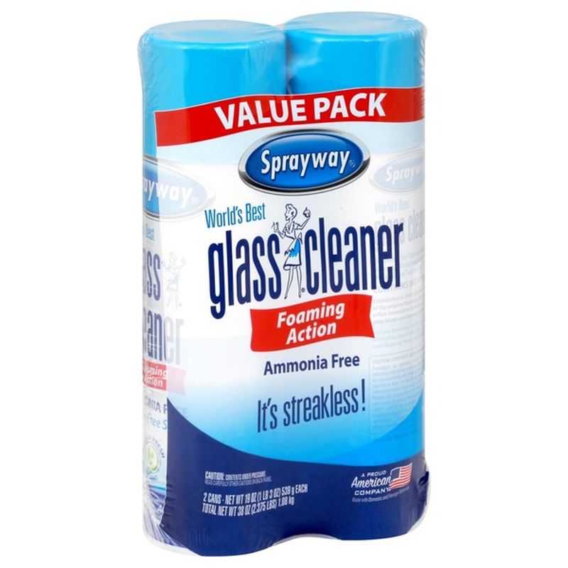 Sprayway Glass Cleaner, Foaming Action, Value Pack (15 oz) Instacart