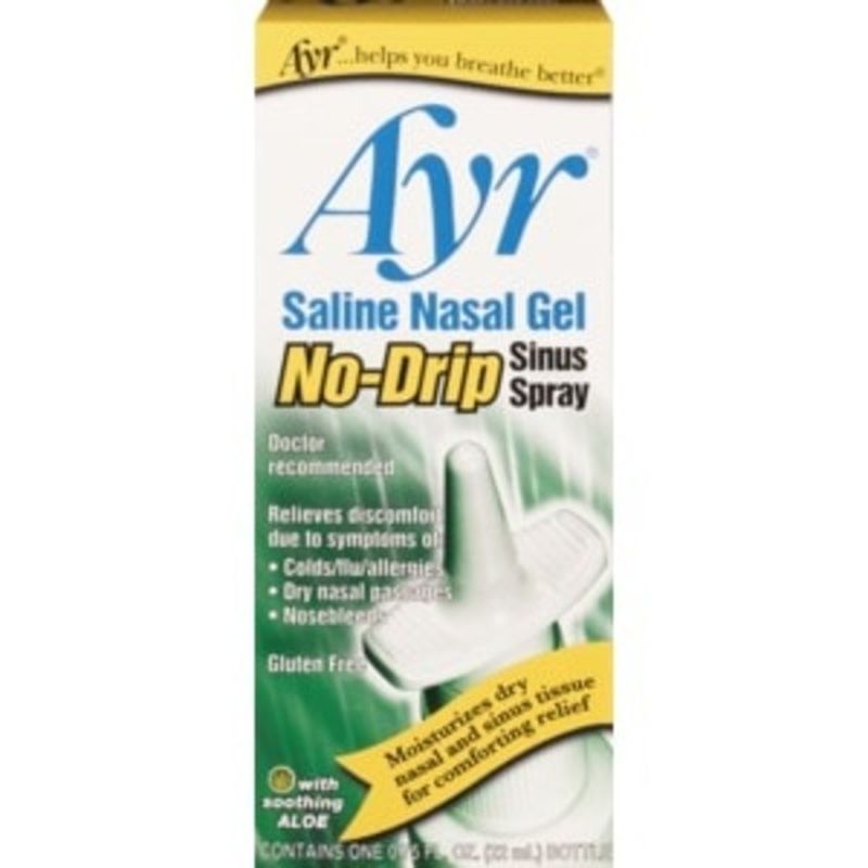 Ayr Saline Nasal Gel NoDrip Sinus Spray (0.75 fl oz) from CVS Pharmacy® Instacart