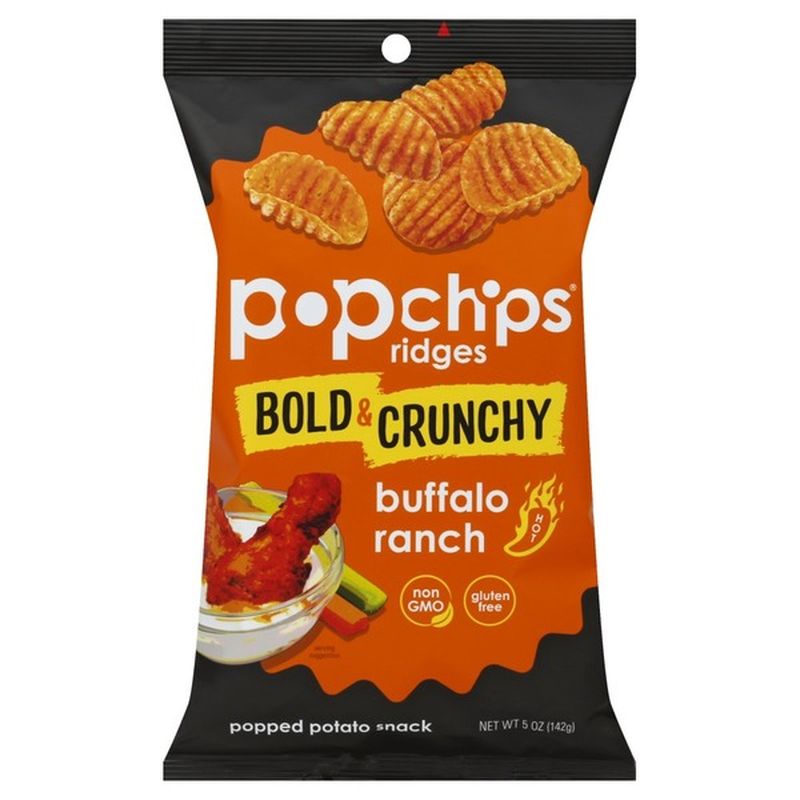 popchips Ridges Popped Potato Snack Buffalo Ranch (5 oz) - Instacart
