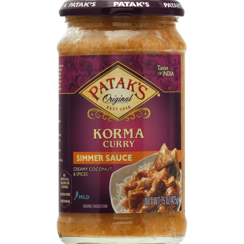 Pataks Mild Korma Curry Simmer Sauce (15 oz) from Safeway