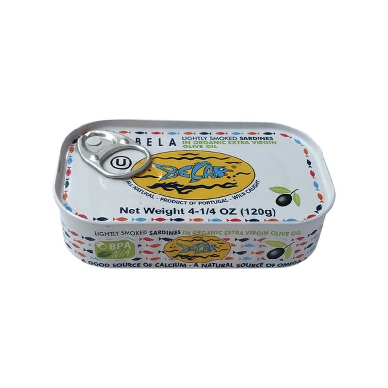 Bela Sardines, in Organic Extra Virgin Olive Oil (4.25 oz) Instacart