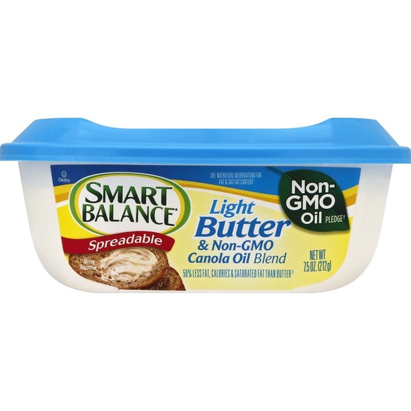 Smart Balance Butter & Canola Oil Blend, Light, Spreadable (7.5 Oz 