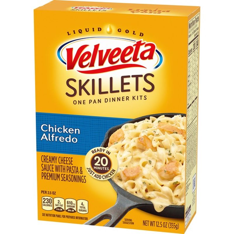 Kraft Velveeta Skillets Chicken Alfredo One Pan Dinner Kit ...
