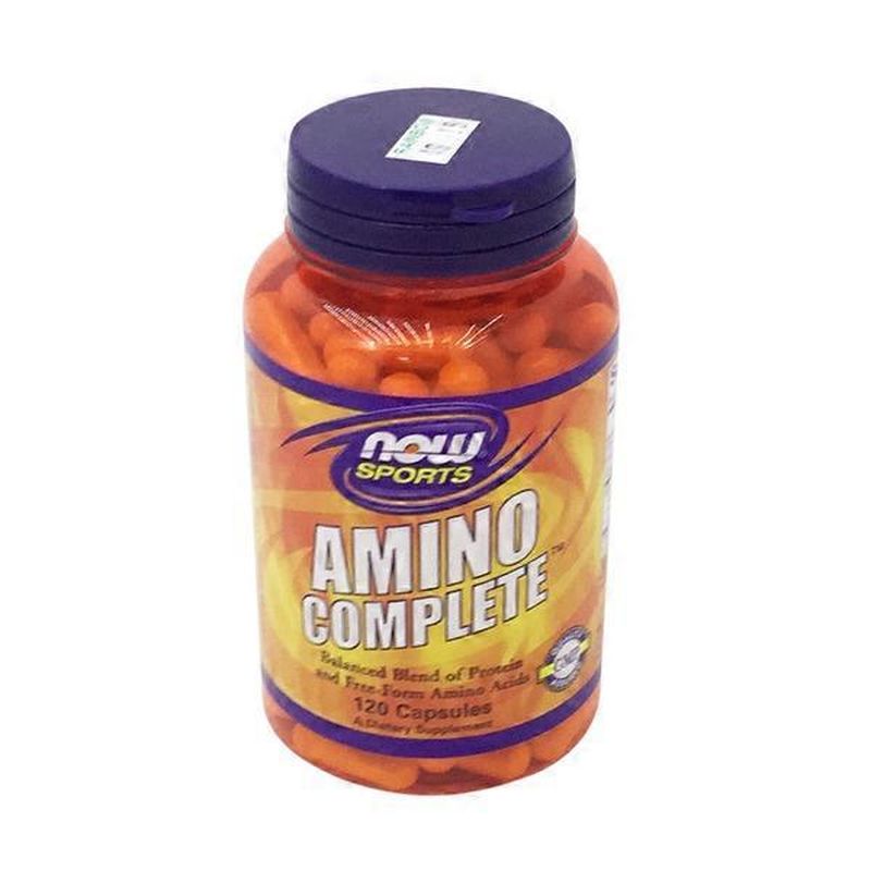 Now Sports Amino Complete Amino Acids Dietary Supplement Veg Capsules