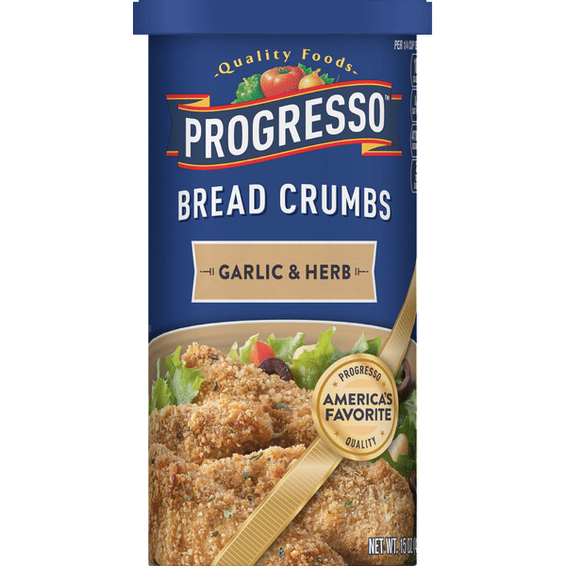 Progresso Bread Crumbs, Garlic & Herb (15 oz) Instacart