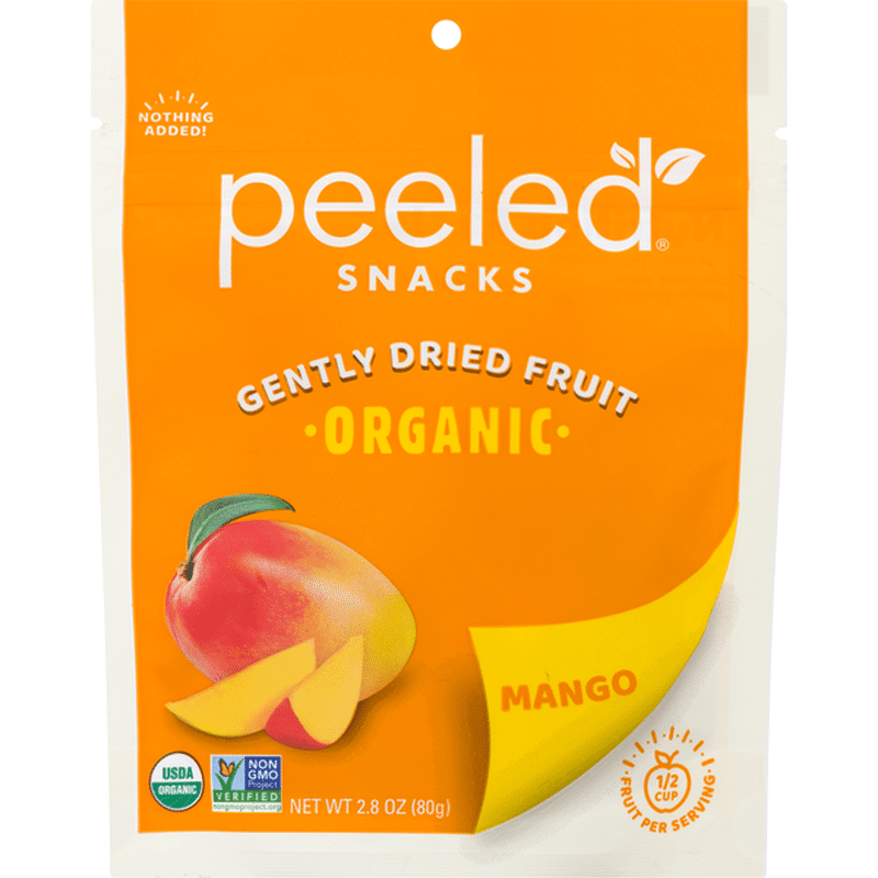Peeled Snacks Dried Fruit, Gently, Organic, Mango (2.8 oz) from Market