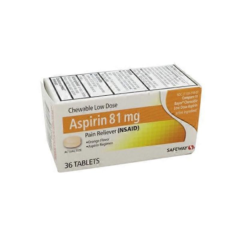 Signature Care Childrens Chewable Orange Aspirin (36 ct) Instacart