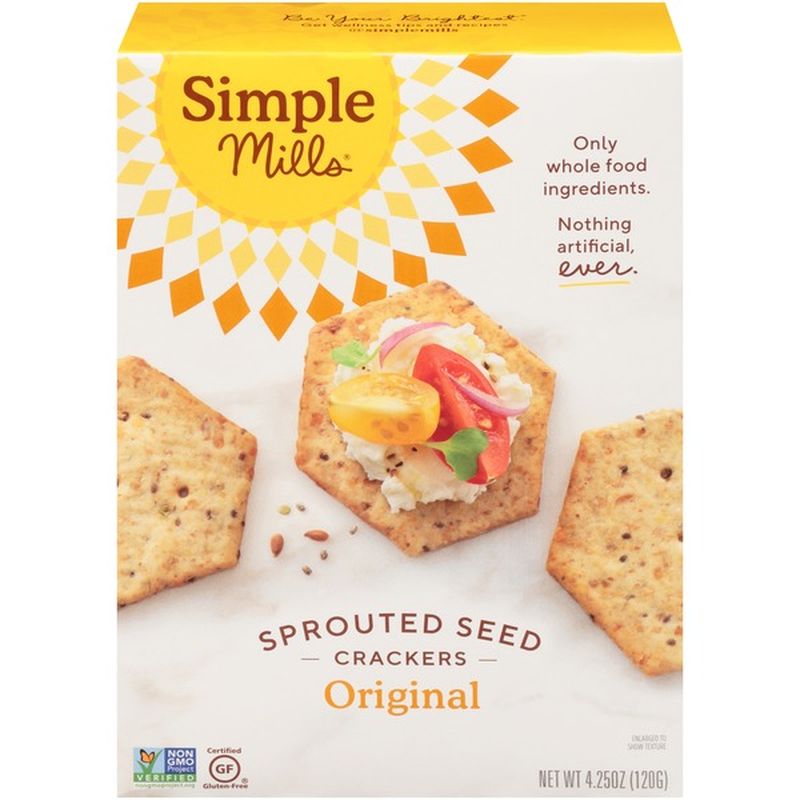 Simple Mills Original Sprouted Seed Crackers (4.25 oz) Instacart