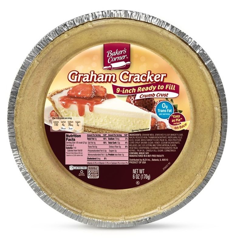 Baker's Corner Graham Cracker Pie Crust (6 oz) from ALDI Instacart