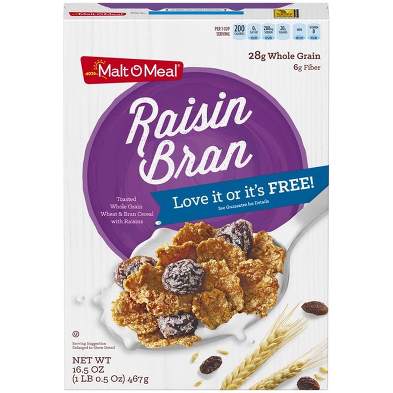 Malt-O-Meal Raisin Bran Malt-O-Meal Raisin Bran Cereal (16.5 oz ...