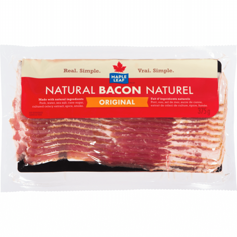 Maple Leaf Bacon (375 g) Instacart