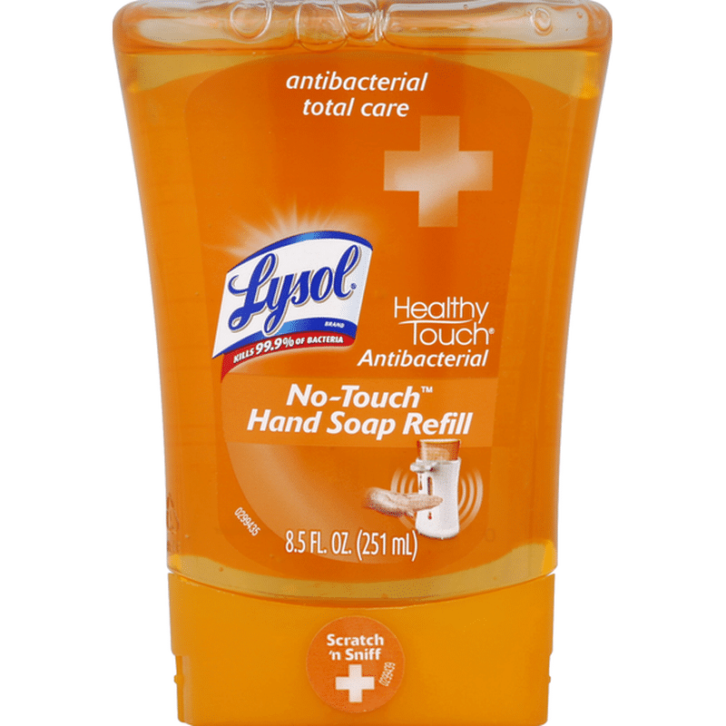 Lysol Hand Soap Refill, NoTouch, Antibacterial Total Care (8.5 oz) Instacart