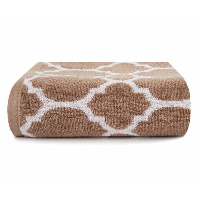 Broyhill Dune & White Trellis Jacquard Washcloth (each) Delivery or