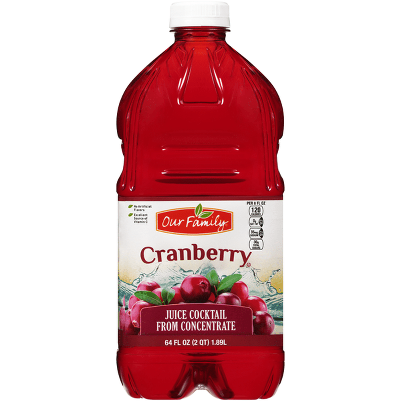 Our Family Cranberry Juice Cocktail From Concentrate (64 fl oz) Instacart