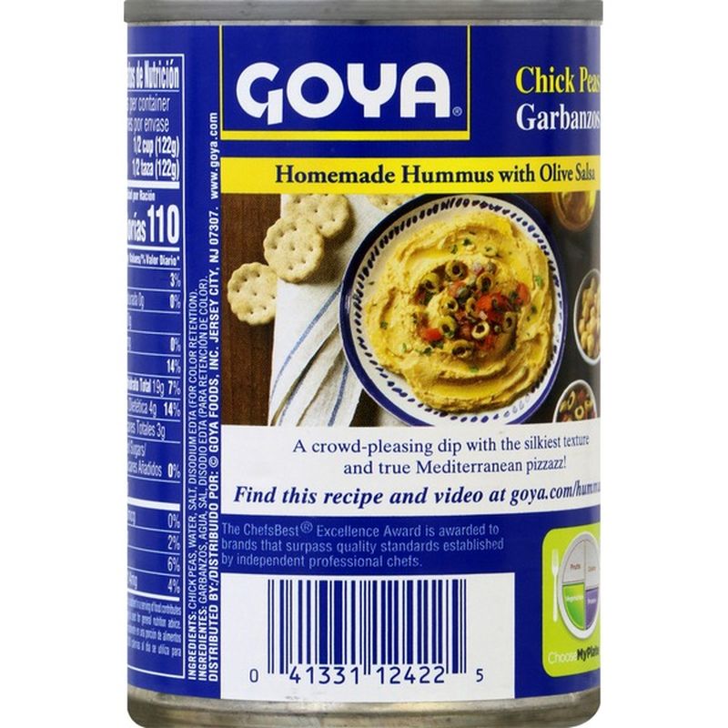 Goya Chick Peas, Garbanzo Beans (15.5 oz) from Food City Instacart