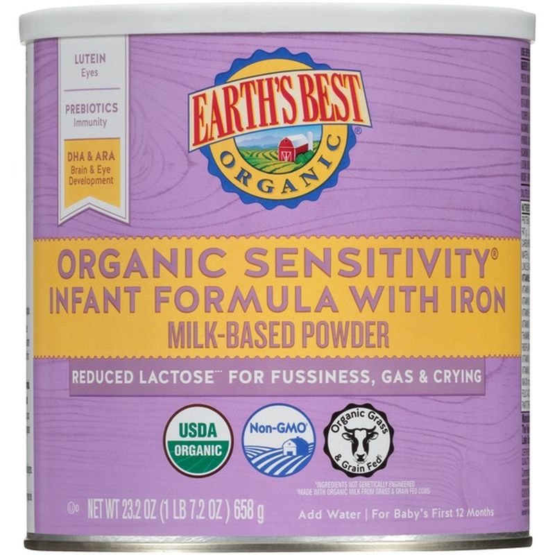 earth's best organic sensitivity infant formula